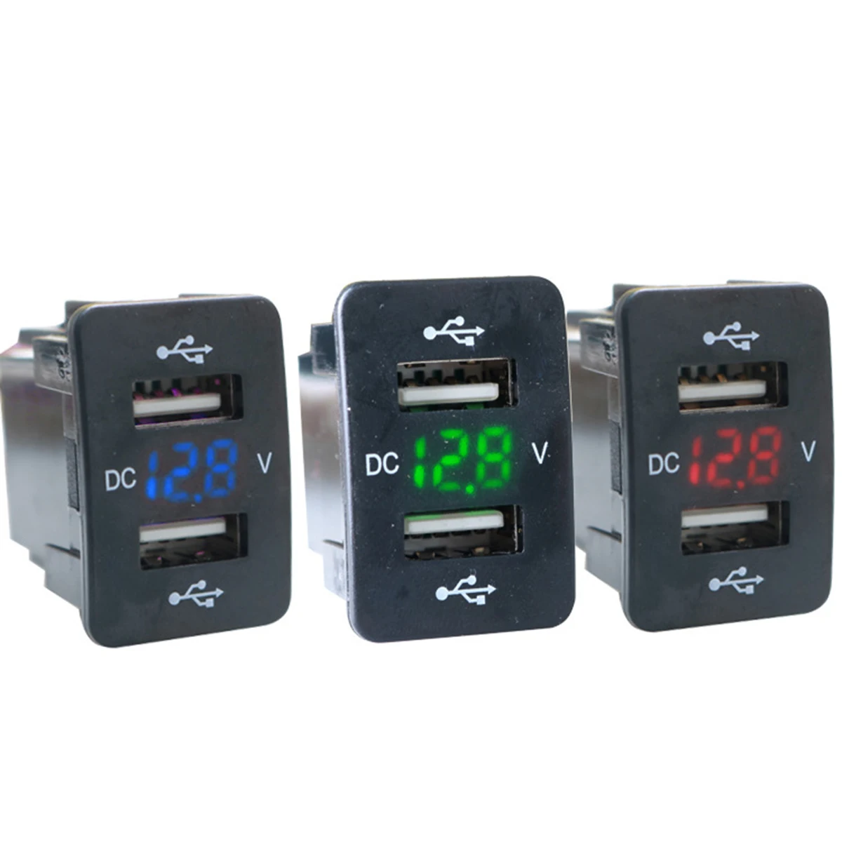 

2 USB Port USB Car Charger with Digital Display for Honda 12V/24V Adapter Specially designed for Honda