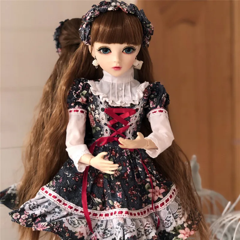 

BJD 1/3 DIY Doll Girls With Clothes Movable Joint Body Doll Support Change Eyes Classic Toys Best Valentine's Day Gift