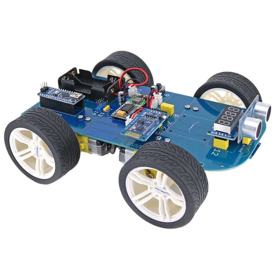 2019 High-tech Programmable Boys 4WD Bluetooth Smart Car Kit Ultrasonic Display and Obstacle Avoidance Kit +Tutorial for Arduino 2019 High-tech Programmable Boys 4WD Bluetooth Smart Car Kit Ultrasonic Display and Obstacle Avoidance Kit +Tutorial for Arduino