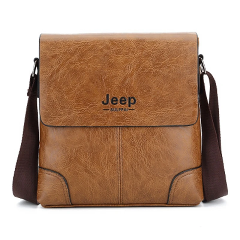 2018 Men Tote Bags JEEP Famous Brand New Fashion Man Leather Messenger Bag Male Cross Body ...