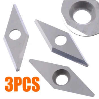 

3pcs/Set Ci4 Diamond Carbide Inserts High Strength Cutter Durable Blades for CNC Lathe Turning Tool 28*10*2.5mm