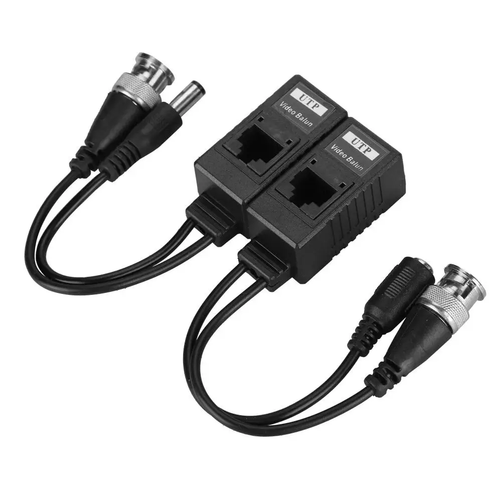 Лучший BNC к RJ45 пассивный видеокабель UTP CAT5 аудиокабель передатчик для камеры