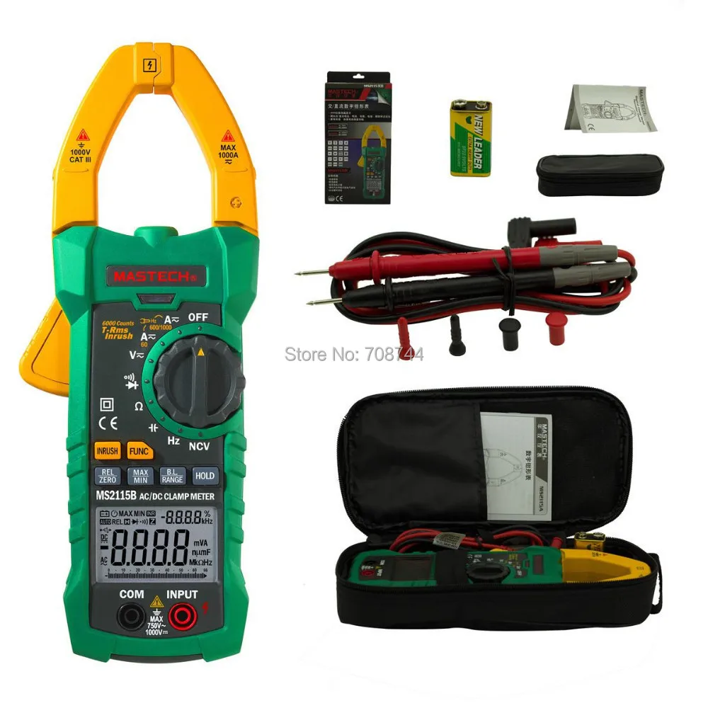 Цифровой Мультиметр MASTECH MS2115B Измеритель постоянного и переменного тока