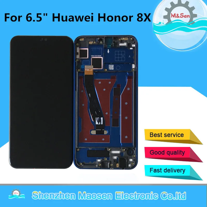 M& Sen для 6," huawei Honor 8X JSN-L21 JSN-L42 ЖК-дисплей с рамкой+ сенсорная панель дигитайзер в сборе