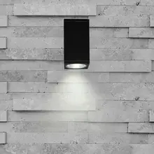 Современный краткое площадь поверхностного монтажа одна голова 10 Вт удара светодио дный Бра Открытый Водонепроницаемый Алюминий Настенные светильники садовые свет