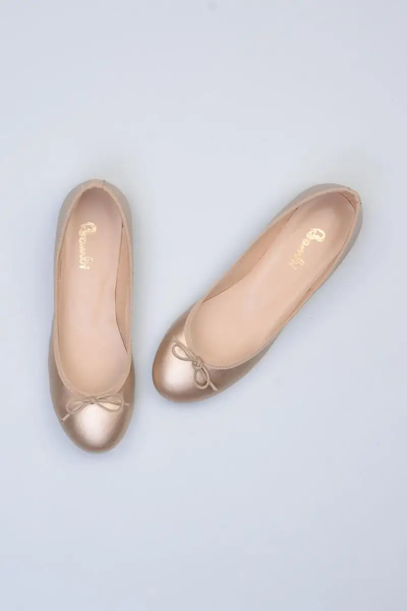 Bambi Gold Women Ballerina F0330009309