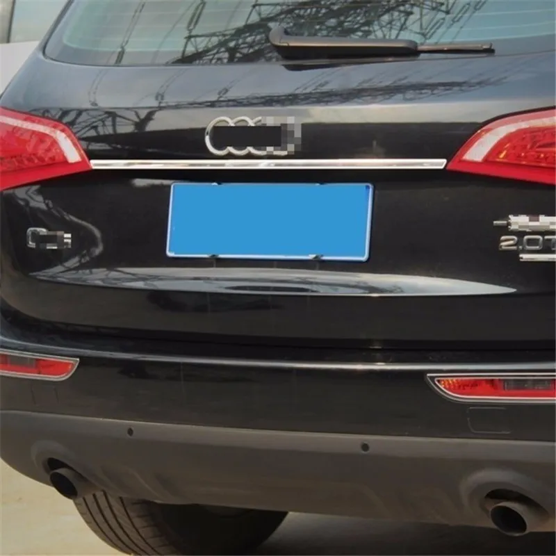 Chromium Automobile Modified Trunk Exterior Fashion Mouldings Car Styling Bright Sequins Protecter Accessory Parts FOR audi Q5 Chromium Automobile Modified Trunk Exterior Fashion Mouldings Car Styling Bright Sequins Protecter Accessory Parts FOR audi Q5