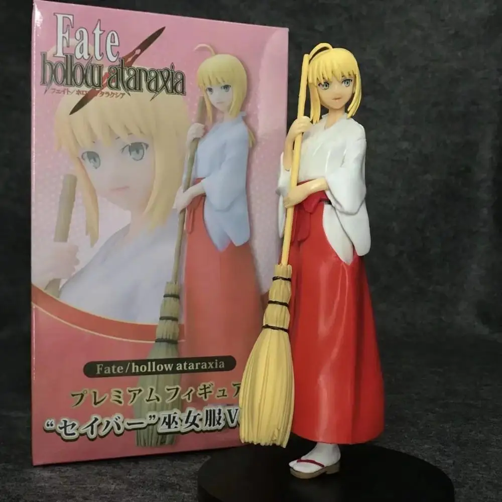 Fate/stay night Saber костюм колдуньи фигурка японского аниме модель милые Фигурки Коллекционная модель детские игрушки