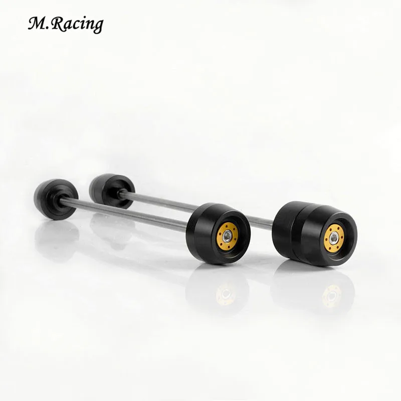 

Motorcycle Front & Rear Axle Fork Crash Sliders Wheel Protector For Yamaha MT-09 MT09 MT 09 2013-2018