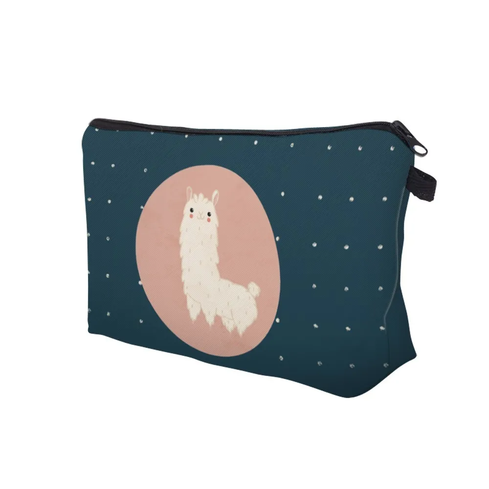 Deanfun للماء اللاما التجميل حقيبة دائم الألبكة منظم حقيبة الماكياج Necessaire هدية 51372 #