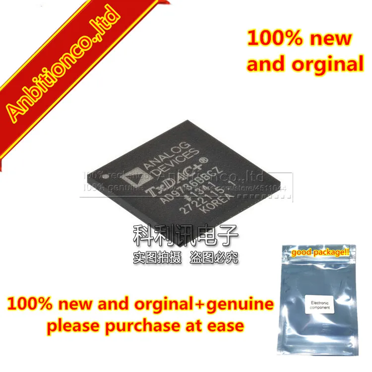 

1pcs 100% new and orginal AD9736BBCZ Digital to analog converter BGA-160 in stock
