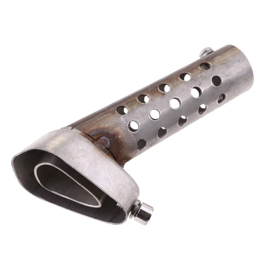 

Universal 57mm Motorcycle Angled Exhaust Insert Baffle End Can DB Killer Silencer Muffler elbow 127mm Length