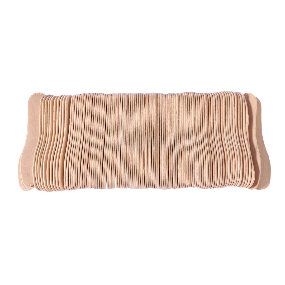 

50pcs Safe Nontoxic Smooth Natural Wood Taster Spoons Wooden Ice Cream Spoons for Ice Cream