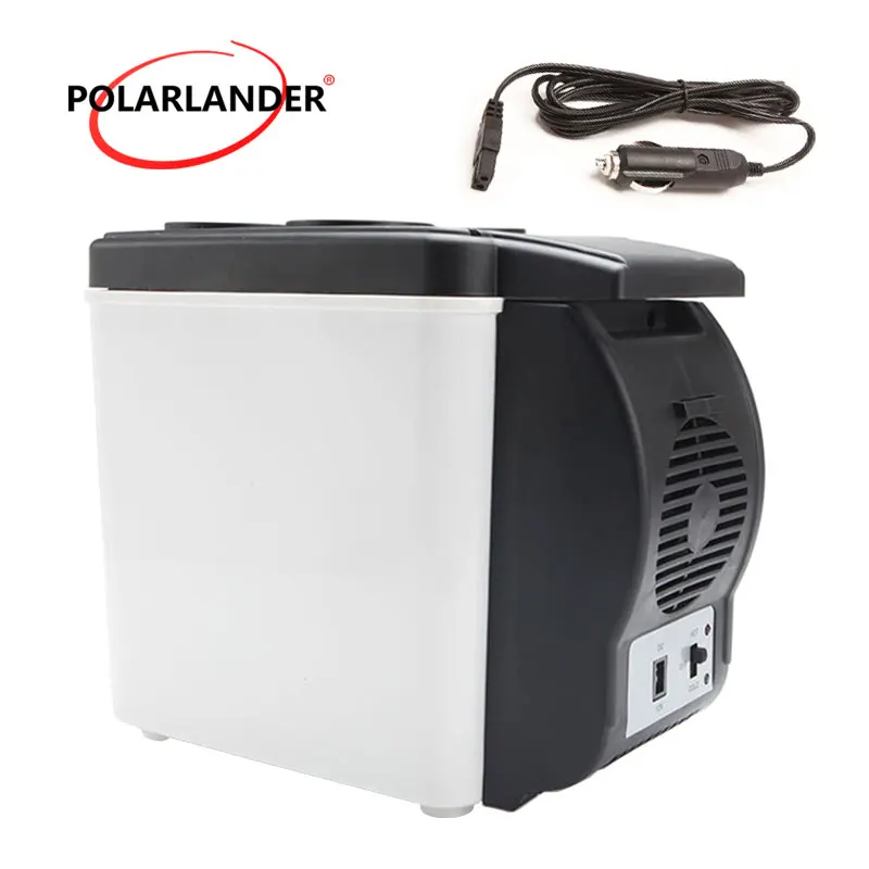 

12V 6L Auto Fridge Car Refrigerator 48W ABS Mini Travel home Double Use Portable Freezer Cooler Warmer