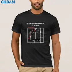 Фитнес Квантовая физика наука футболка для мужчин s Белый квантовое здание Мужская футболка фотографии мужской футболка для мужчин фитнес