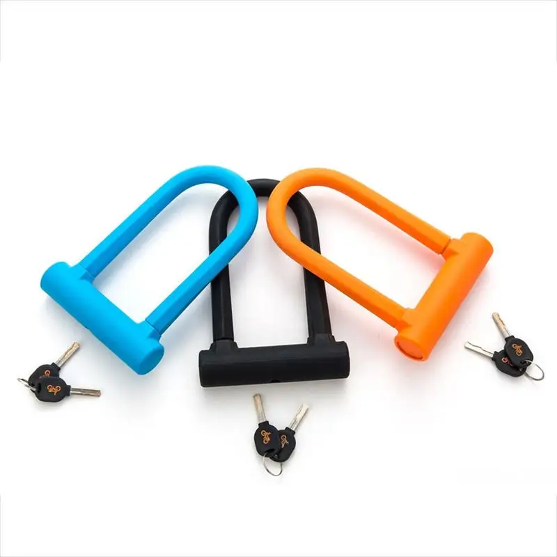 

Steel Bicycle U-lock + Steel Cable Lock Combination Lock Steel Anti-hydraulic Shear Bicycle Anti-theft Lock Bicycle Accessories