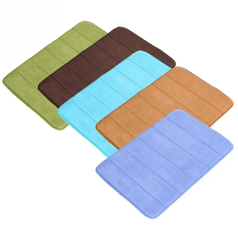 

Short Velvet Hallway Carpet Doormat Kitchen Toilet Porch Rugs Mats Floor Carpet Bath Mat Non-Slip Back Rug Memory Foam Bathroom