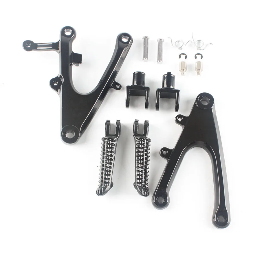 

Aluminum For Yamaha YZF R1 YZF-R1 2004 2005 2006 Front Foot Pegs Footrest Bracket Black