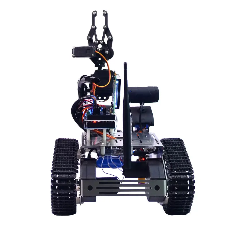 Xiao R DIY WiFi Video Control Smart Robot Tank Car with Display Screen for Arduino 2560