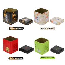Металлический квадратный контейнер для чая Caddy, коробка для чая Caddy, кофейная пудра, органайзер, кухонные аксессуары