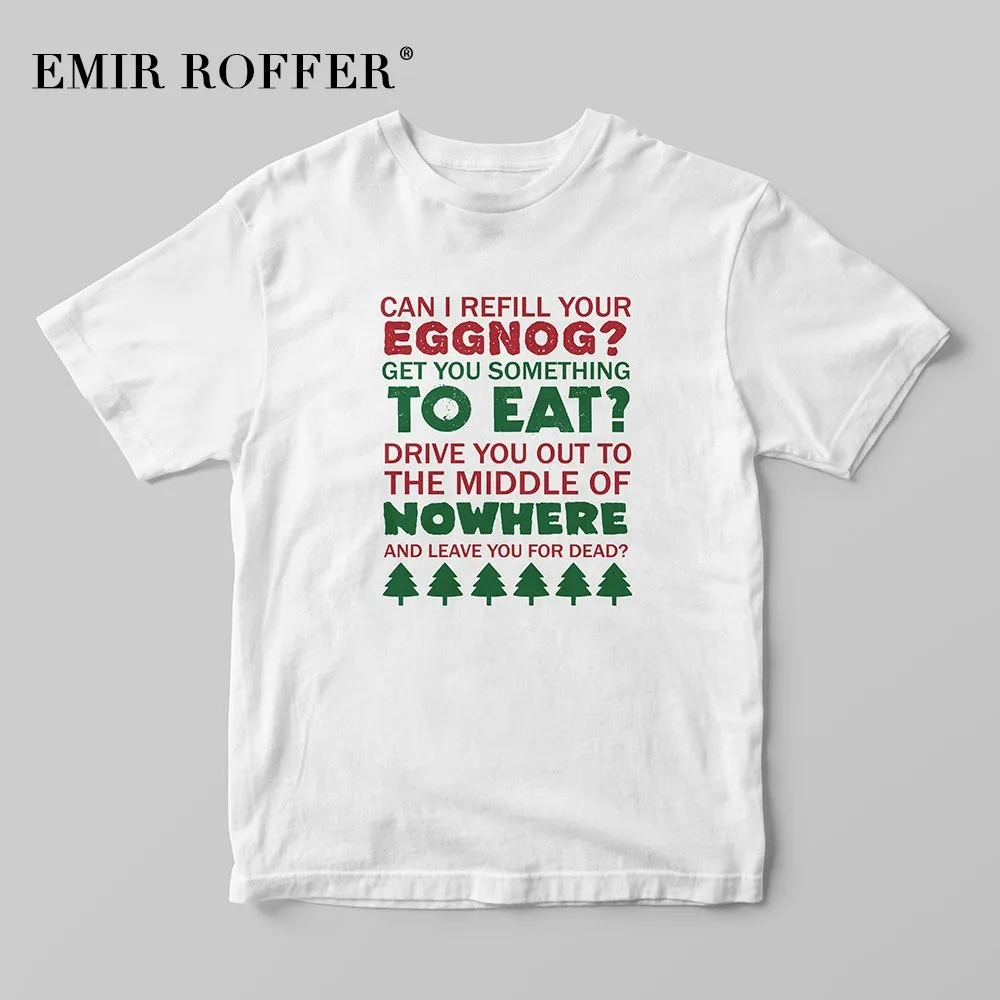 EMIR ROFFER винтажная графическая футболка Рождественская забавная Женская белая