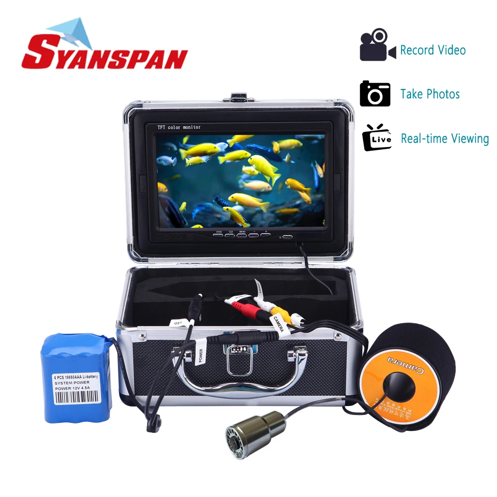 SYANSPAN 7" Fish Finder IP68 HD 1000TVL Recording Edition Underwater