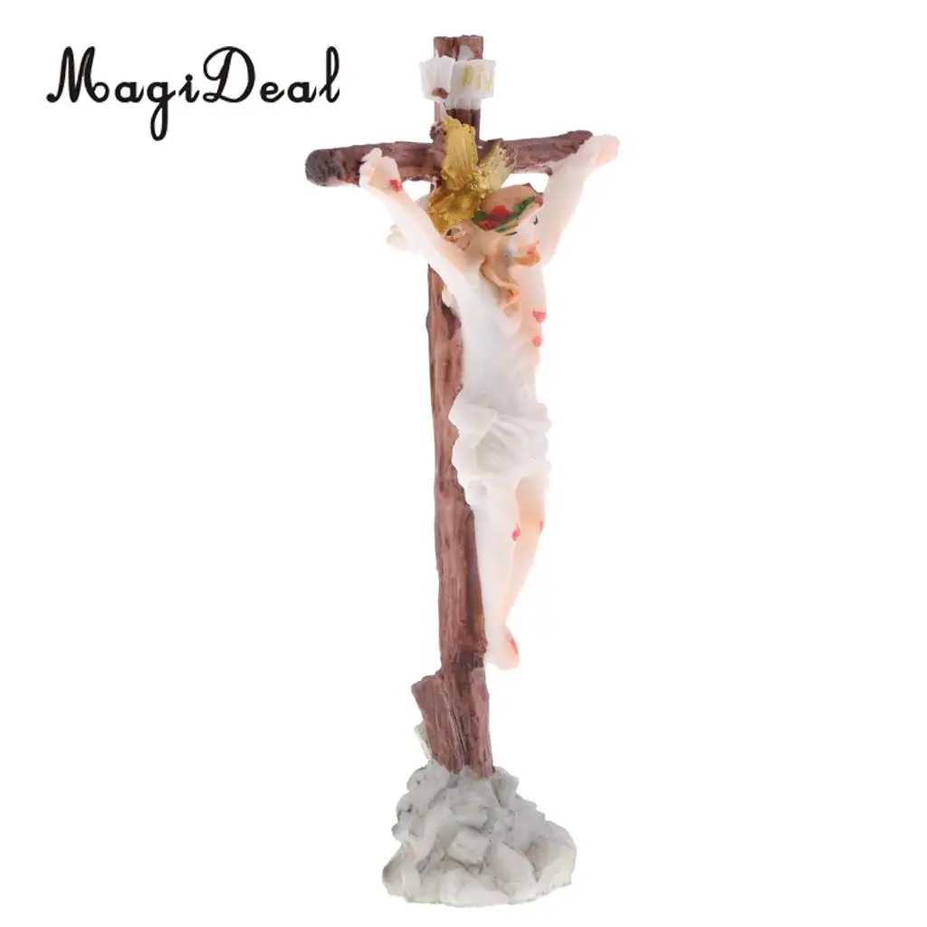

MagiDeal Sand Table Scene Jesus Crucifix Model Layout Landscape Scenery for Diorama Home Room Office Pub Bar Decor Ornament Toy