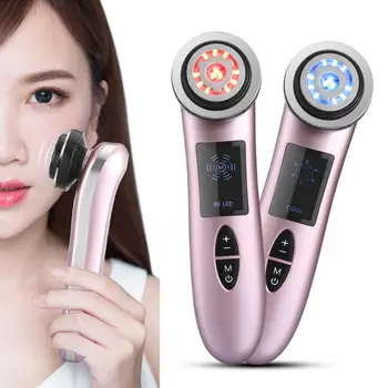 

Facial Lifting Skin Tightening RF Beauty Equipment EMS Skin Cleansing Vibration Ion Import Instrument Wrinkle Removal Machine ec