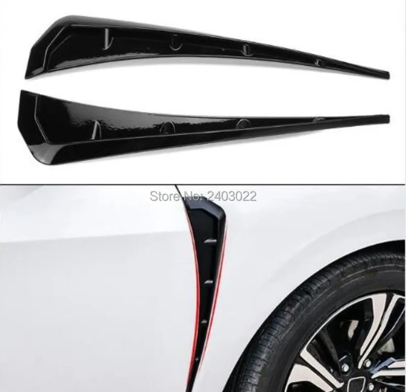 

Car-styling ABS Front Fender Side Air Vent Cover Trim StickerFor BM X Series X5 F15 X5M F85 Shark Gills Side Vent Accessories