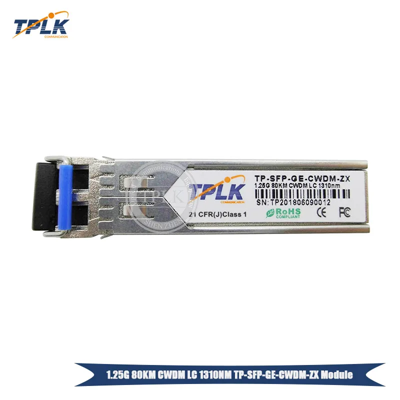 Горячая продажа 1 25G 80KM CWDM LC SFP модуль приемопередатчика длина волны 1310-1430NM