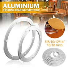 Вращающийся поворотный стол с подшипником, тяжелый алюминиевый поворотный стол, круглая поверхность с поворотной пластиной, гладкая, простая установка, прикрученная или фиксированная
