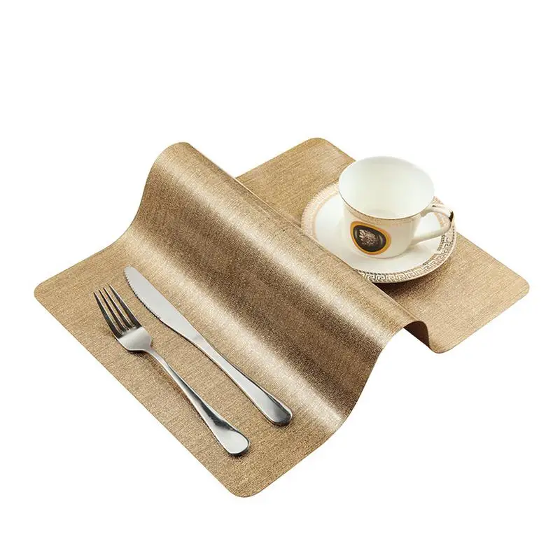 3 قطعة تحديد الموقع الأزياء البلاستيكية طاولة طعام حصيرة الغربية تحديد الموقع عاء سادة الوقايات للماء زلة مقاومة سادة المتاح الوقايات