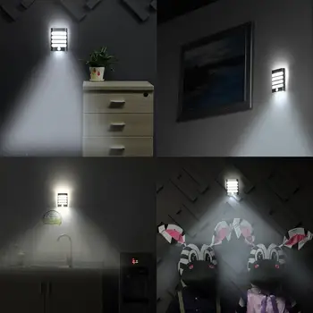 

2019 new LED Night Light with Motion Sensor Wireless Wall Night Lamp Auto On/Off for Kid Hallway Pathway Staircase Cool White