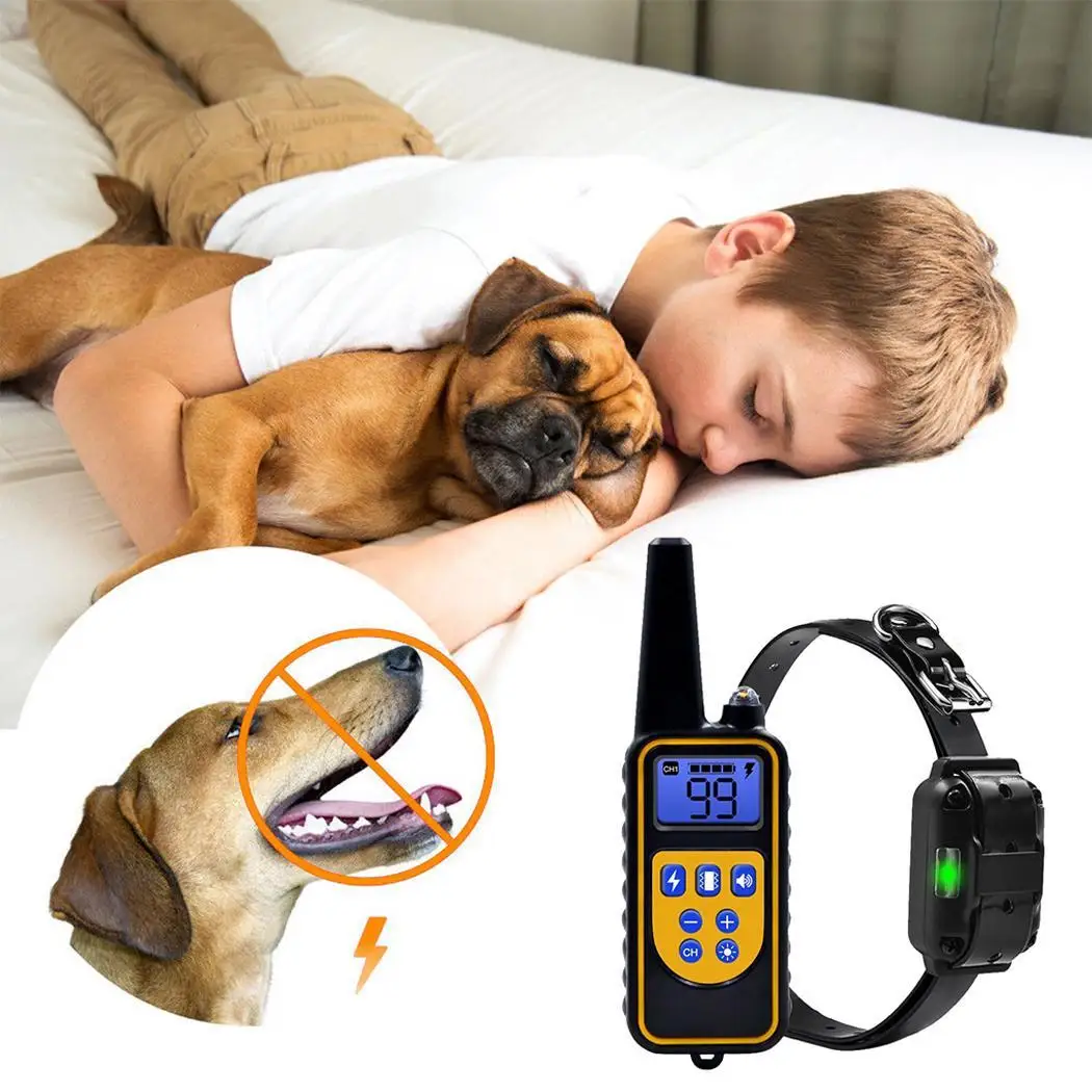 800 Meters Remote Control Dog Training Device Waterproof Black Pet 0