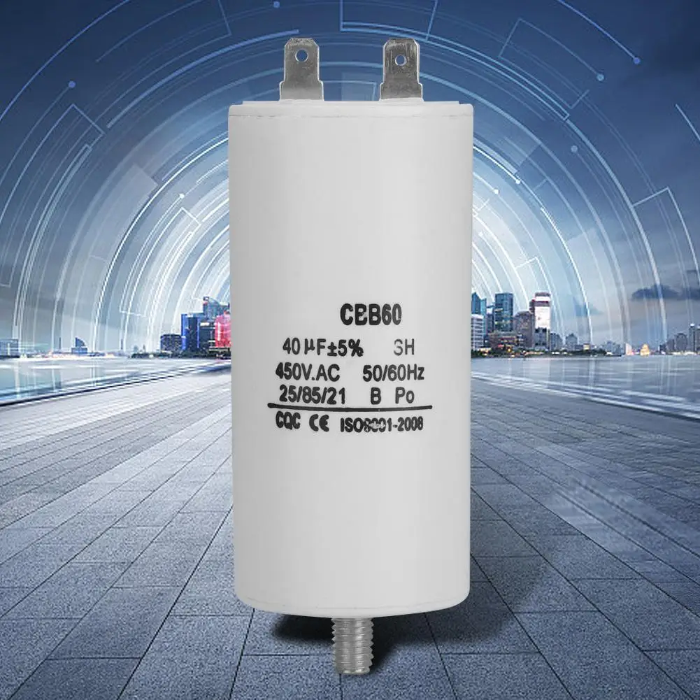 Конденсатор водяного насоса CBB60 450 в 40 мкФ для стиральной машины 50/60 Гц