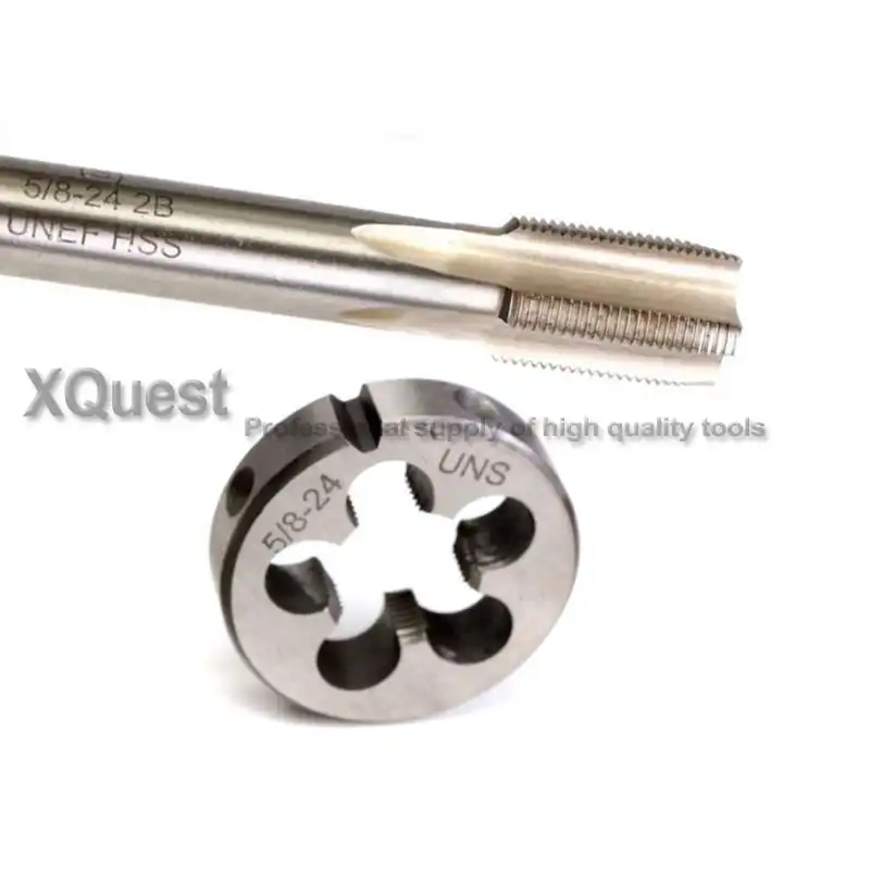 1 set 7//16-24 UNS right-hand Machine tap /& die HSS Thread Tools 7//16in × 24