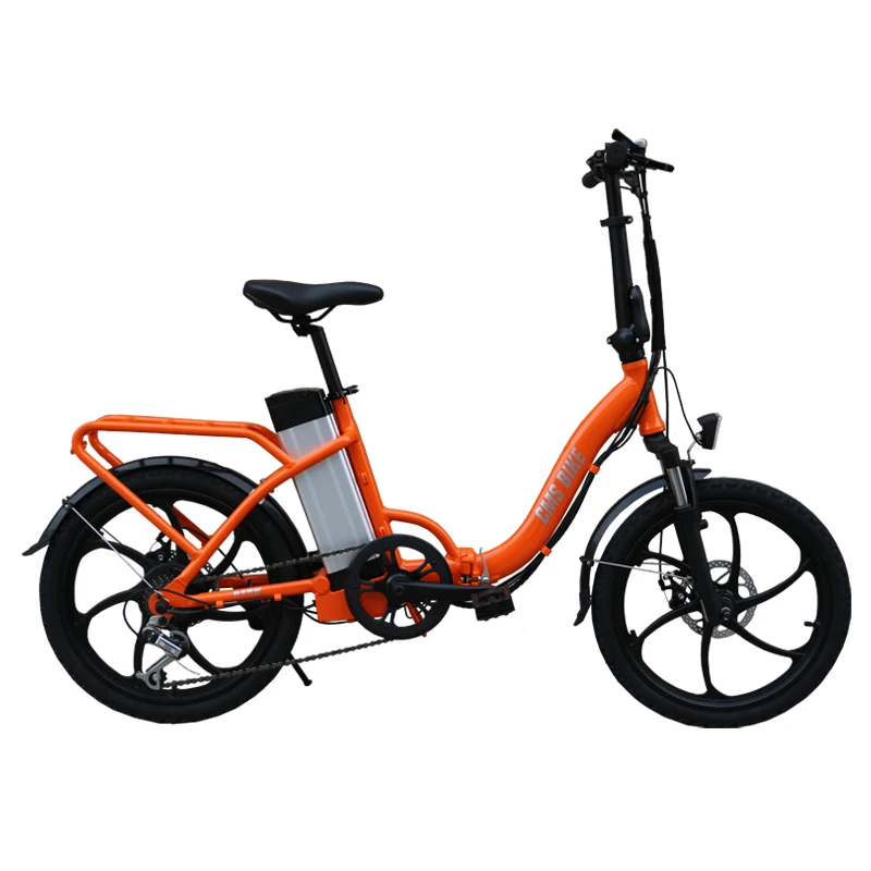 Discount Foldable Electric Bike 2 Wheels Electric Bicycle 36V 350W 25KM/H Double Brake System Electric Scooter For Adults With Seat 1