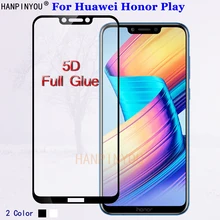 Для huawei Honor Play COR-AL10 COR-TL10 COR-L29 6," 5D полный охват закаленного Стекло с уровнем твердости 9H премиум-класса Экран защитная пленка