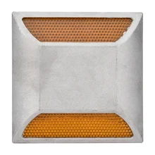 СВЕТОДИОДНЫЙ дорожный направляющий свет светоотражающий Спайк литой алюминиевый бисер двойной выступ вывеска светоотражающий Спайк поднятый знак горячая Распродажа