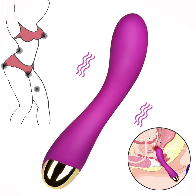 10 Fequency G Spot font b Dildo b font Vibrator Magic Wand Female Masturbation Clitoris Stimulation