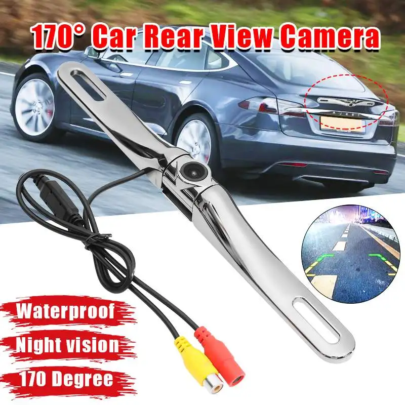 

Universal HD Car Wireless Rear View Reverse Backup Camera License Plate Frame Camera Night Vision 170 Degree