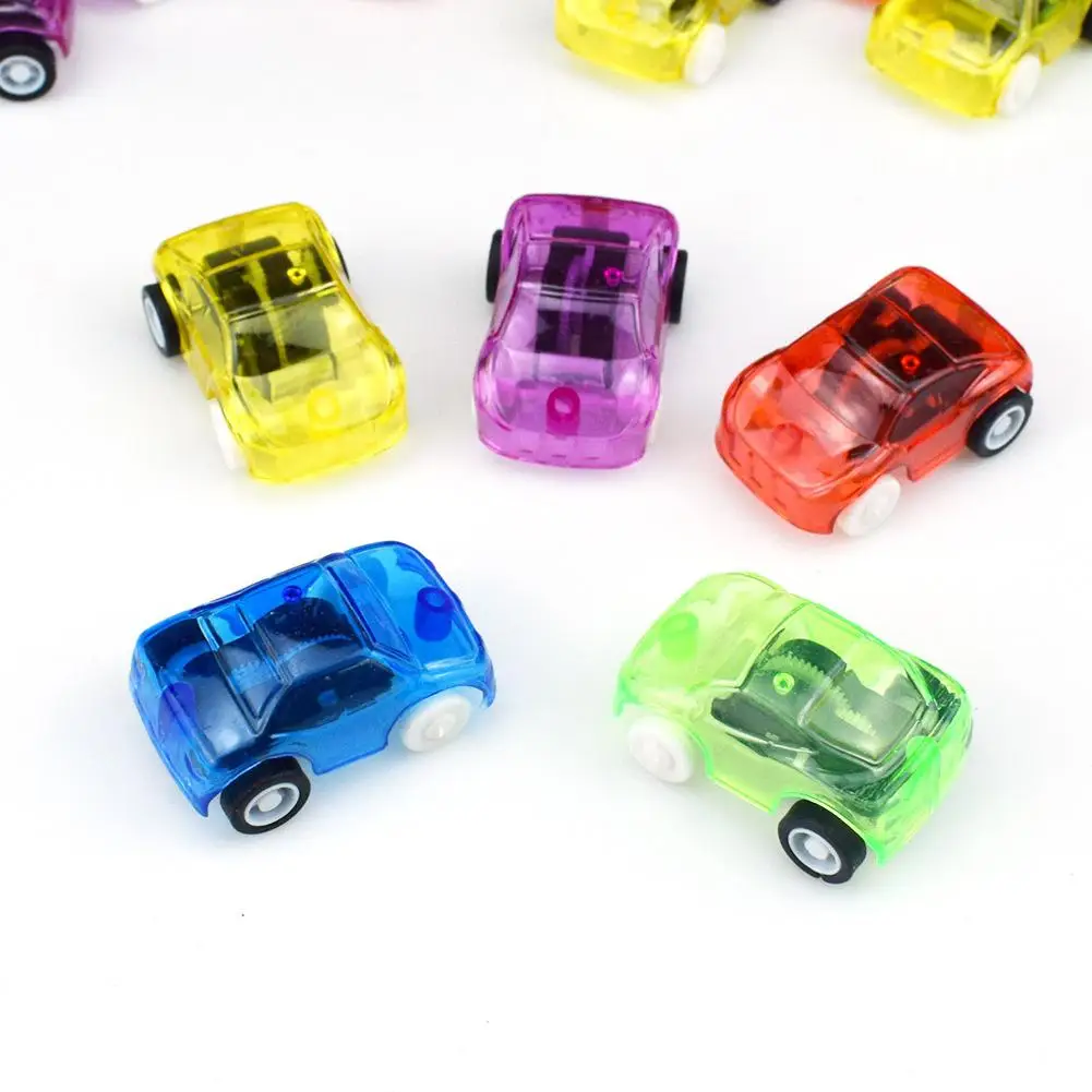 

LeadingStar 5Pcs/Set Mini Transparent Candy Color Pull Back Cars Kids Toys Awards Random Color