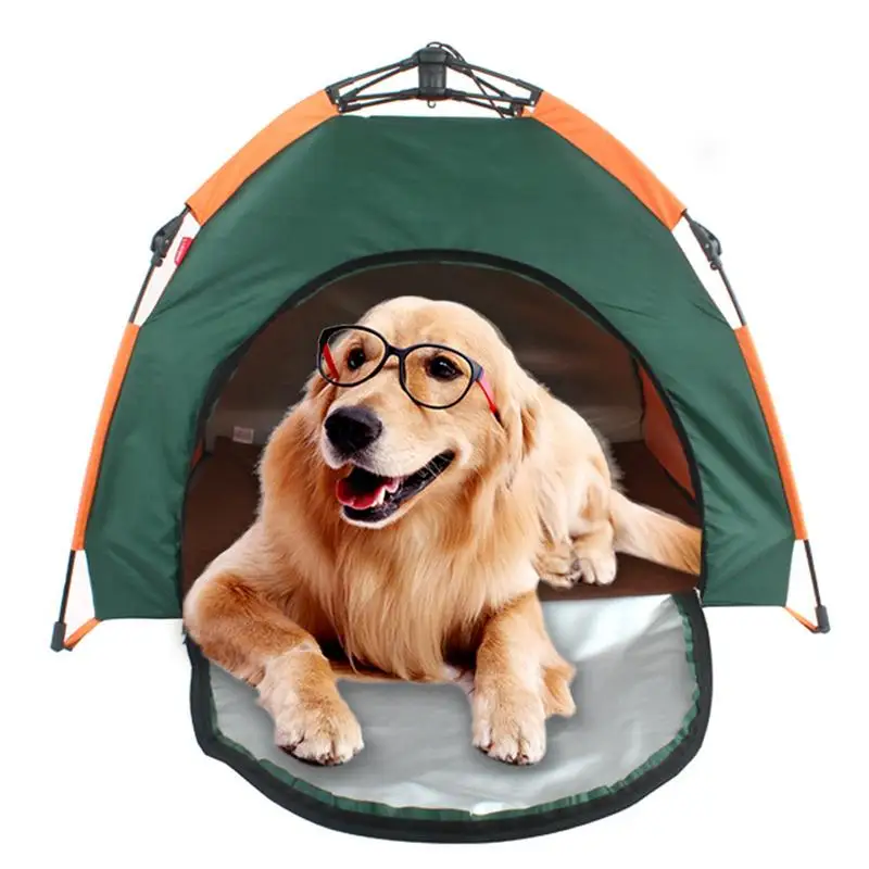

dog outdoor kennel Pet Tent Dog Folding Tent Automatic dog camping fence Rainproof Sunscreen pet outdoors house travel carrier