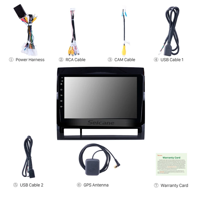 Excellent Seicane Android 8.1 9" Car Radio for 2005-2013 TOYOTA TACOMA / HILUX (America Version) Bluetooth DVR GPS Navi Multimedia Player 3