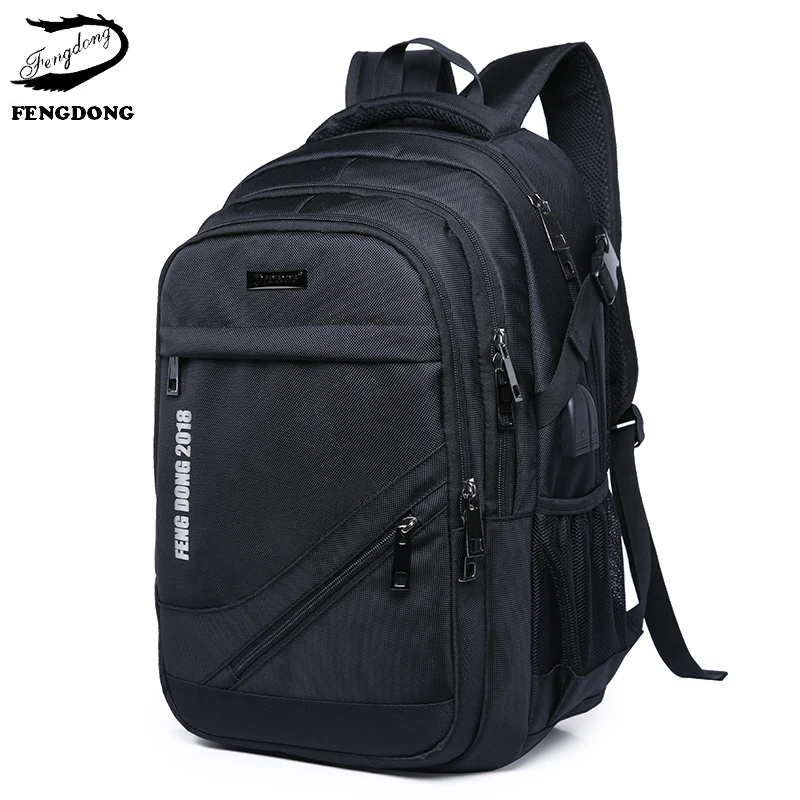 Fengdong 2019 nuevos hombres Mochila de viaje Portátil Bolsa de hombro hombres de gran capacidad Mochila hombre de negocios Mochila Diseño de paquete