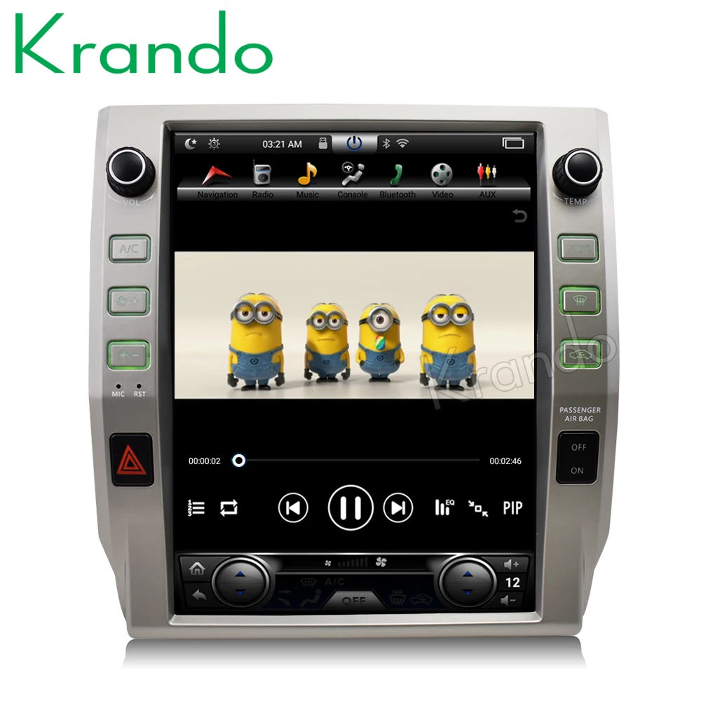 Excellent Krando Android 8.1 12.1" tesla Vertical screen car radio gps GPS multimedia system for Toyota Tundra 4