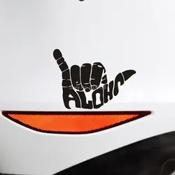 10 x автомобильный Стайлинг Shaka знак серфера поздравительный жеста шесть наклейки на авто наклейка бампера кузова мотоцикла креативный узор