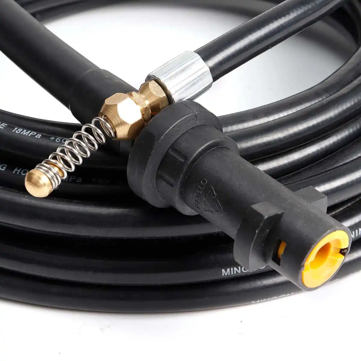 Tanie 6 10 15 20m myjka ciśnieniowa wąż do czyszczenia kanalizacji 1 4 Cal Quick Release spustowy wąż do czyszczenia kanalizacji