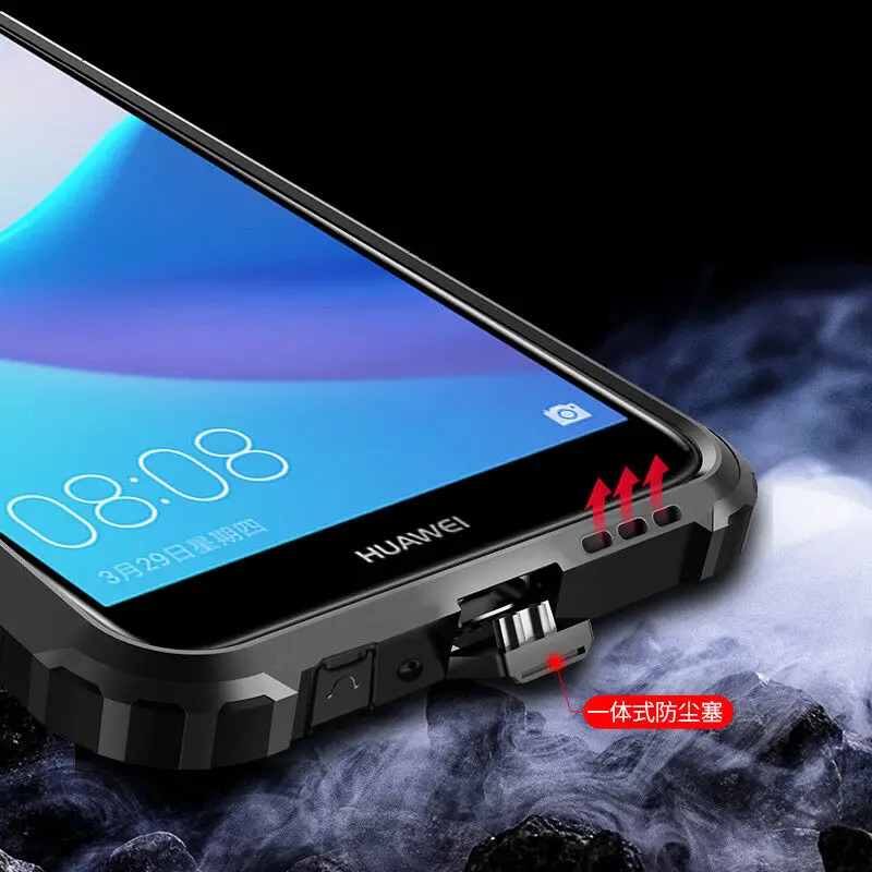 Защитный Гибридный Прочный чехол для Huawei Honor 8 9 10 Lite 7A 8C 8X водонепроницаемый 6X V20 Note