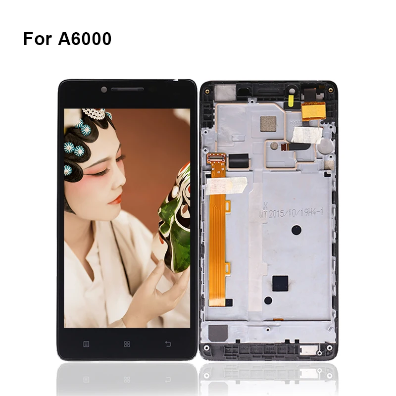 

For Lenovo A6000 LCD Display Touch Screen Digitizer Assembly With Frame For Lenovo A6000 Display Screen Touch LCD